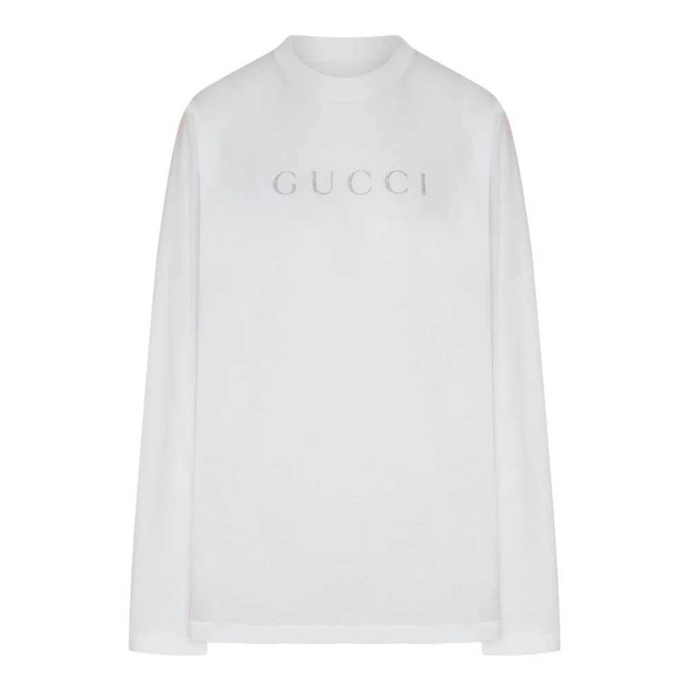 Gucci Women Printed Cotton Jersey T-Shirt